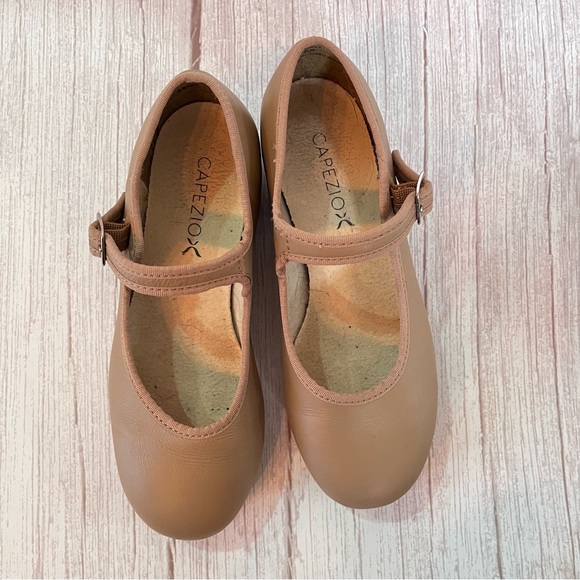Capezio 3800 Leather Mary Jane Caramel Tap Shoes Women's Sz 4, Child Sz 2 - 2.5 - Picture 14 of 14